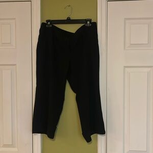 Tracy Evans Wear to Work Capri Black 13 Side Slit Pockets